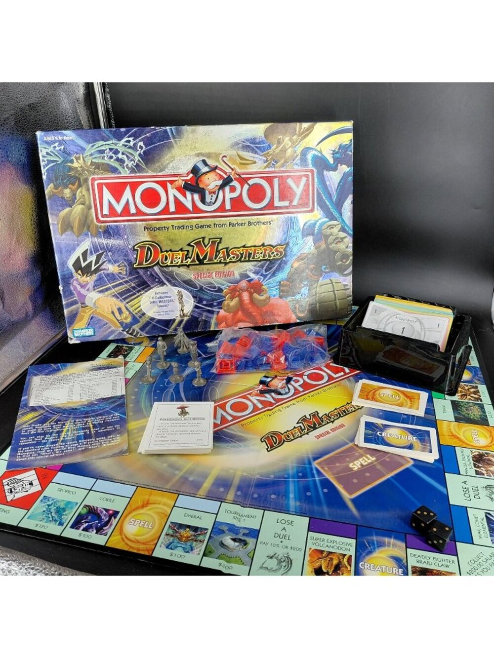 Monopoly Duel Masters Special Edition Board Game Parker Brothers 2004 Complete